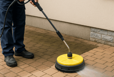 Profesjonalne czyszczenie ciśnieniowe kostki i elewacji. Sprawdź, dlaczego warto zaufać specjalistom – bezpieczeństwo i trwały efekt.